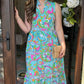 Tabi Swirl Midi Dress - Aqua Multi