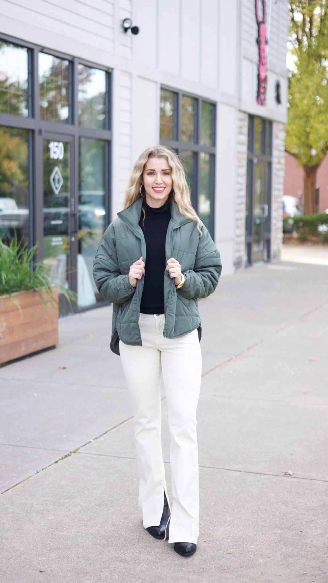 Jeanne Puffer Jacket - Olive