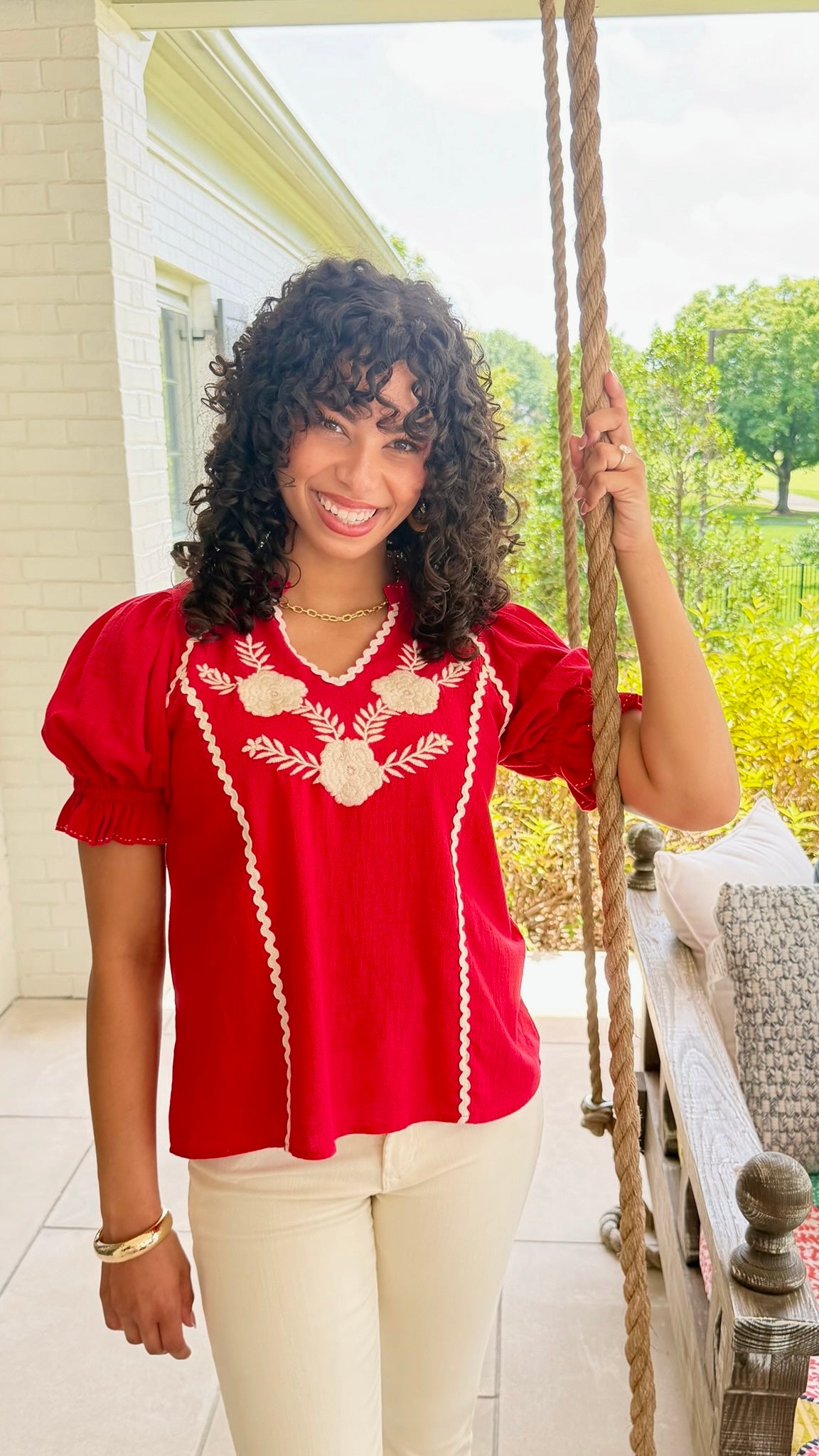 Sister Mary Dana Top - Red