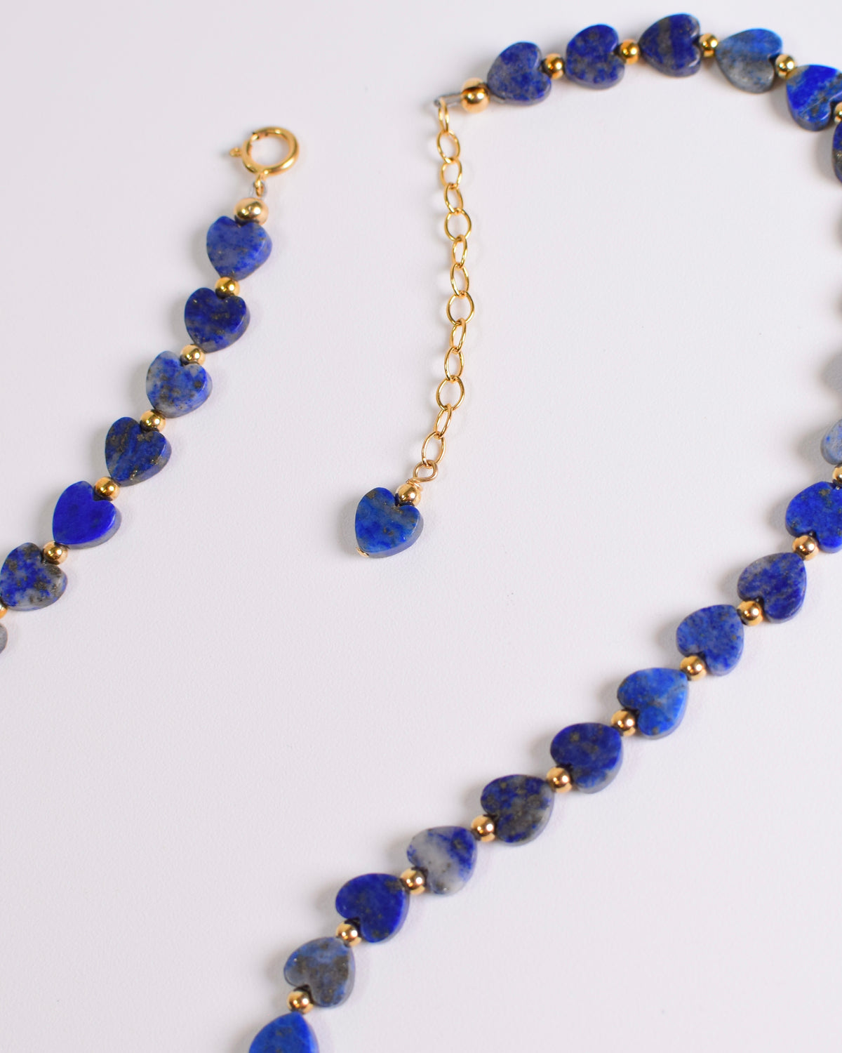 Jenny Baker Pippa Heart Necklace - Navy