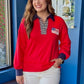 Libby Flag Pullover - Red
