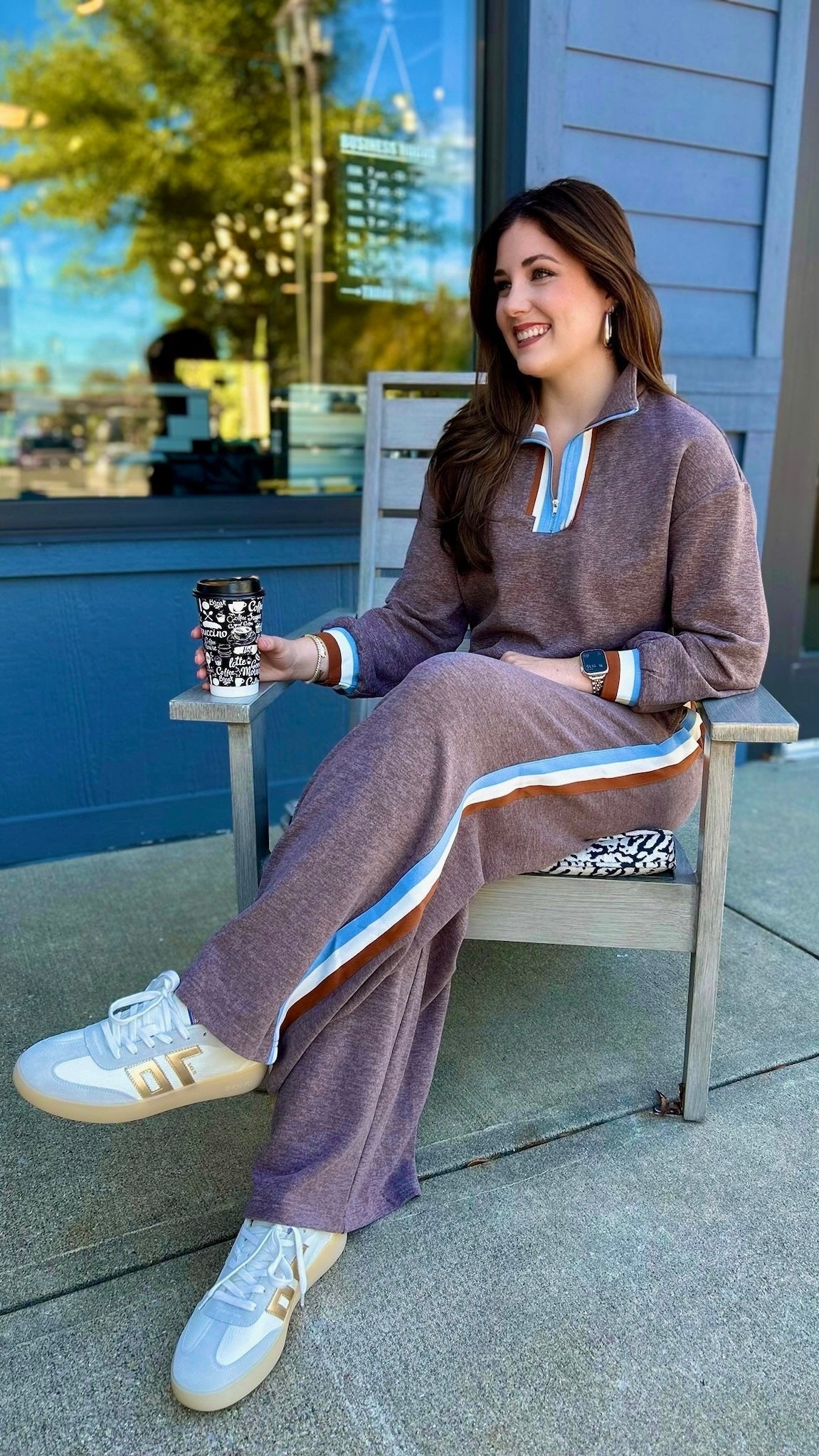 Aaliyah Leisure Pant - Heather Brown