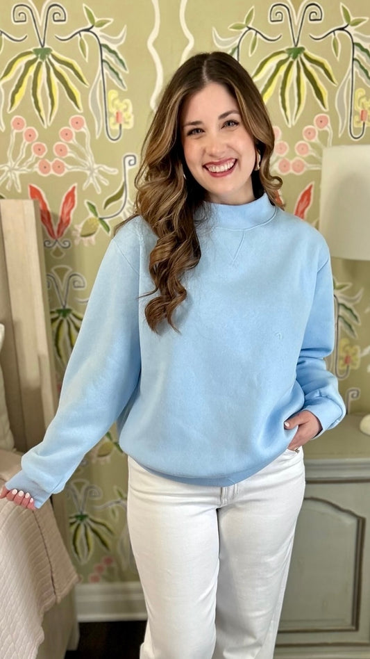 Ava Sweatshirt - Baby Blue