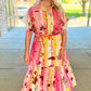 Just Bellina Fruits And Florals Midi Dress