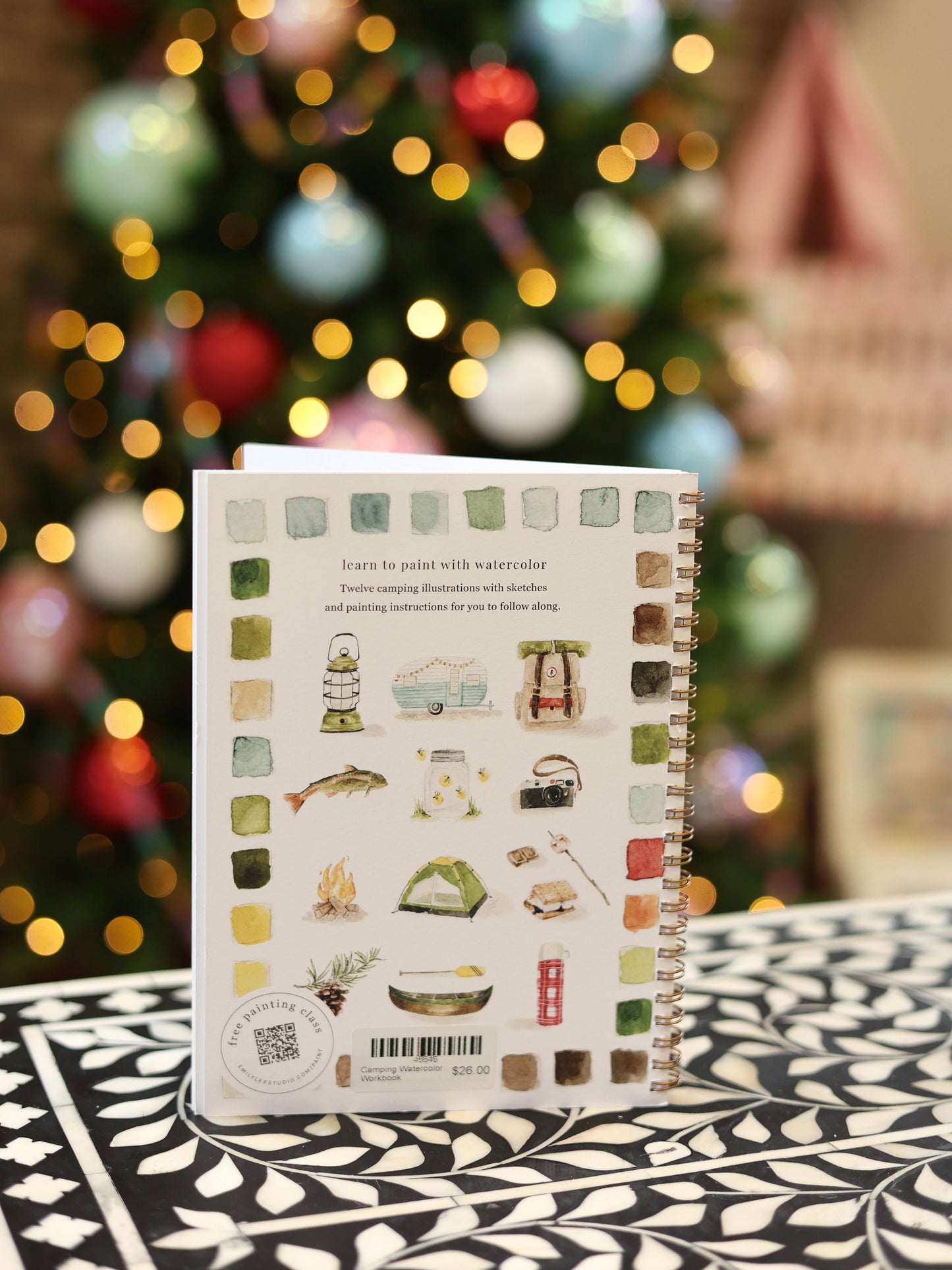 Camping Watercolor Workbook