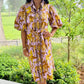 Uncle Frank Horse Print Shirt Dress - Lavendar