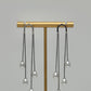 Dangle Pearl Drop Earrings - Silver