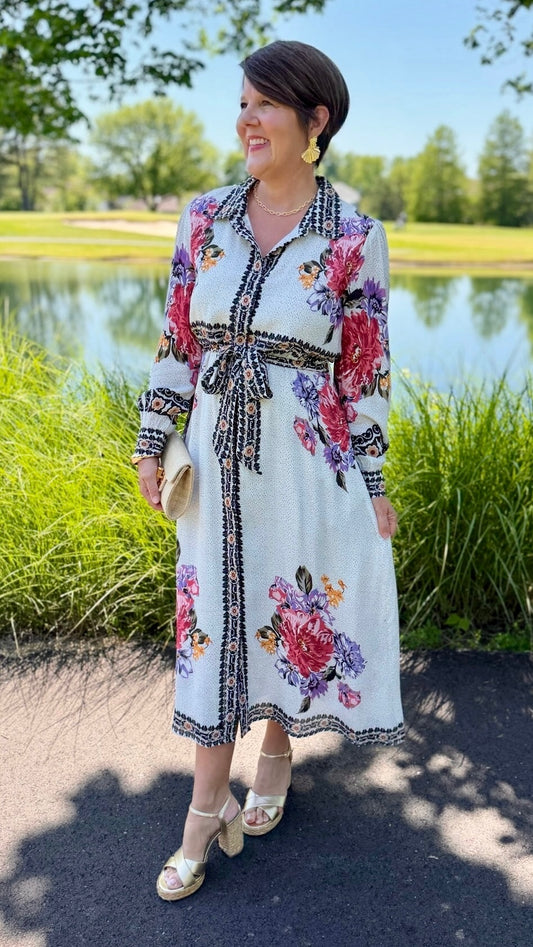 Tolani Andie Dress - Stainglass