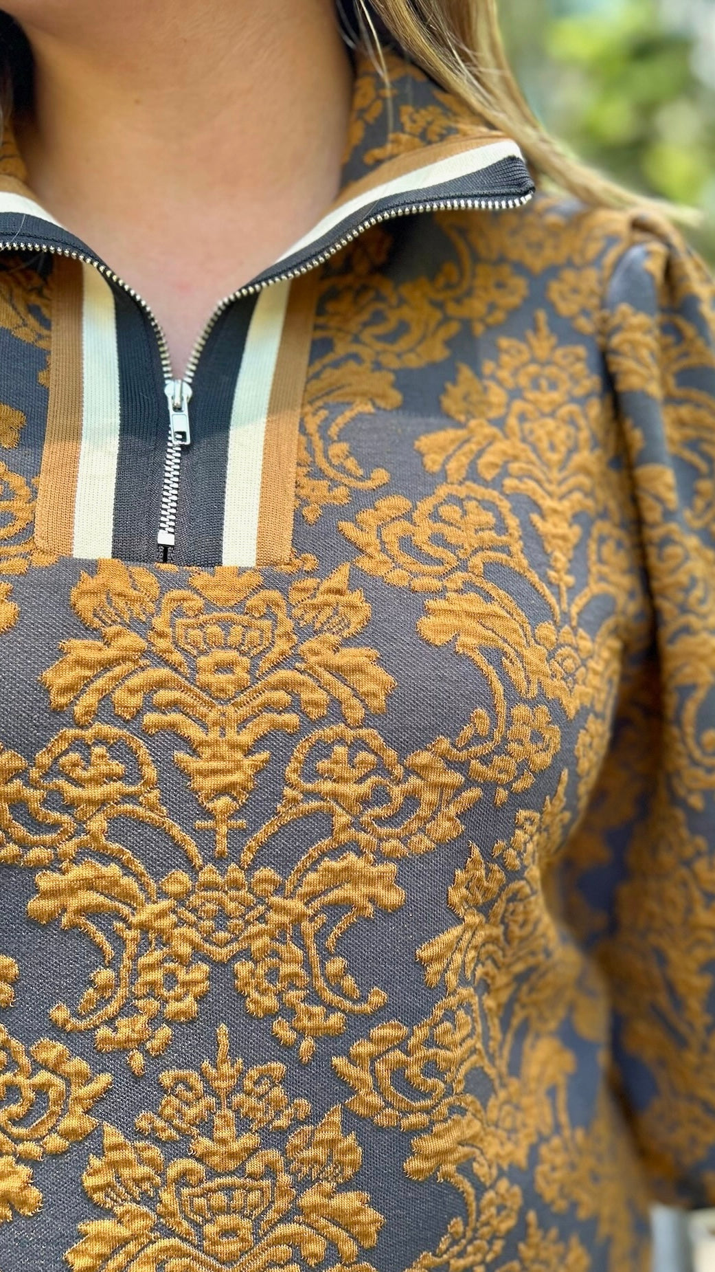 Azalea Knit Tapestry Dress - Toffee