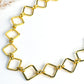 Diamond Cutout Gold Necklace