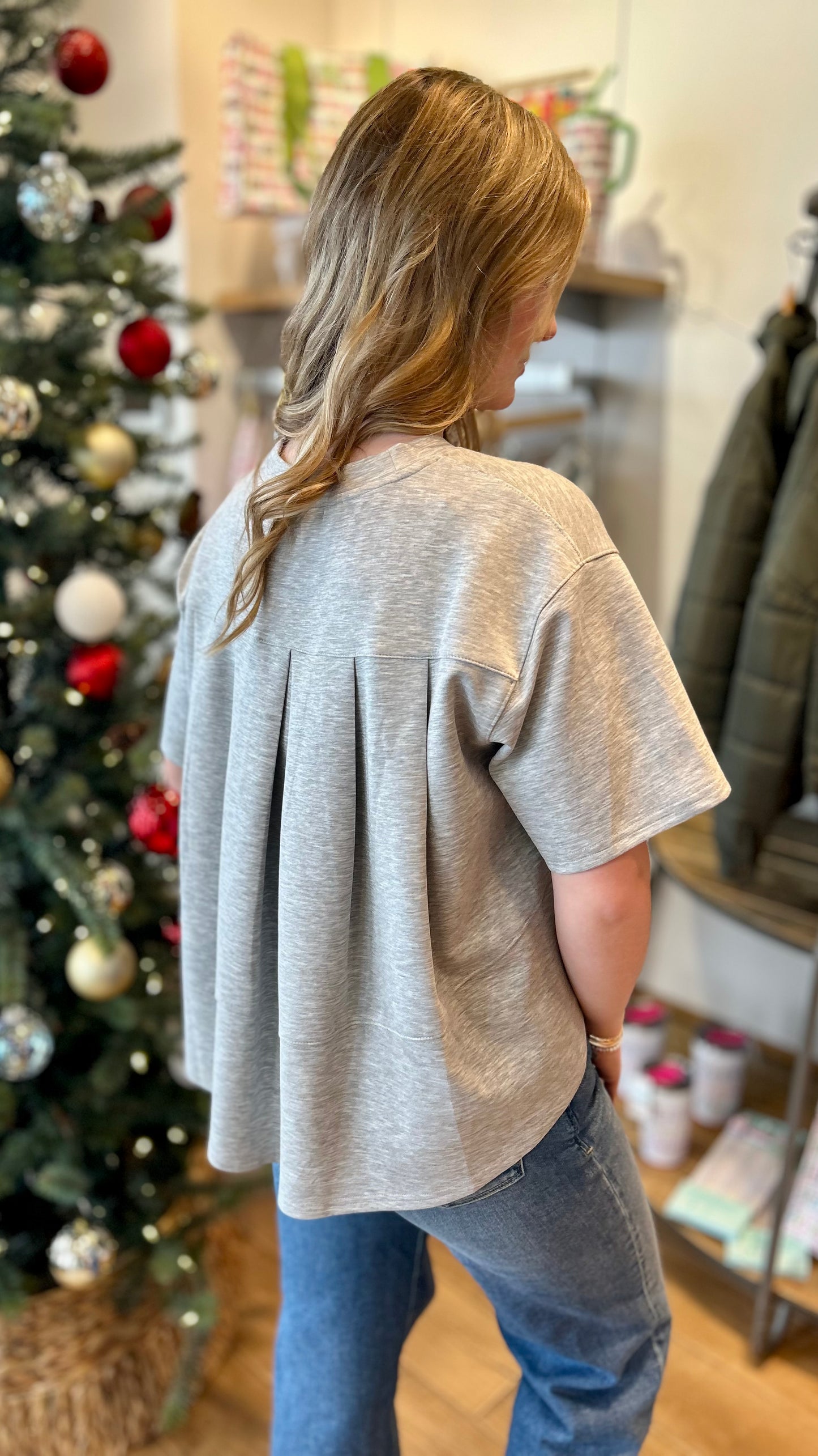 Sabrina Pullover - Heather Grey