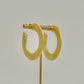 Large Matte Gold Hoops