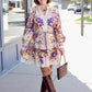 Anna Lace Floral Belted Dress