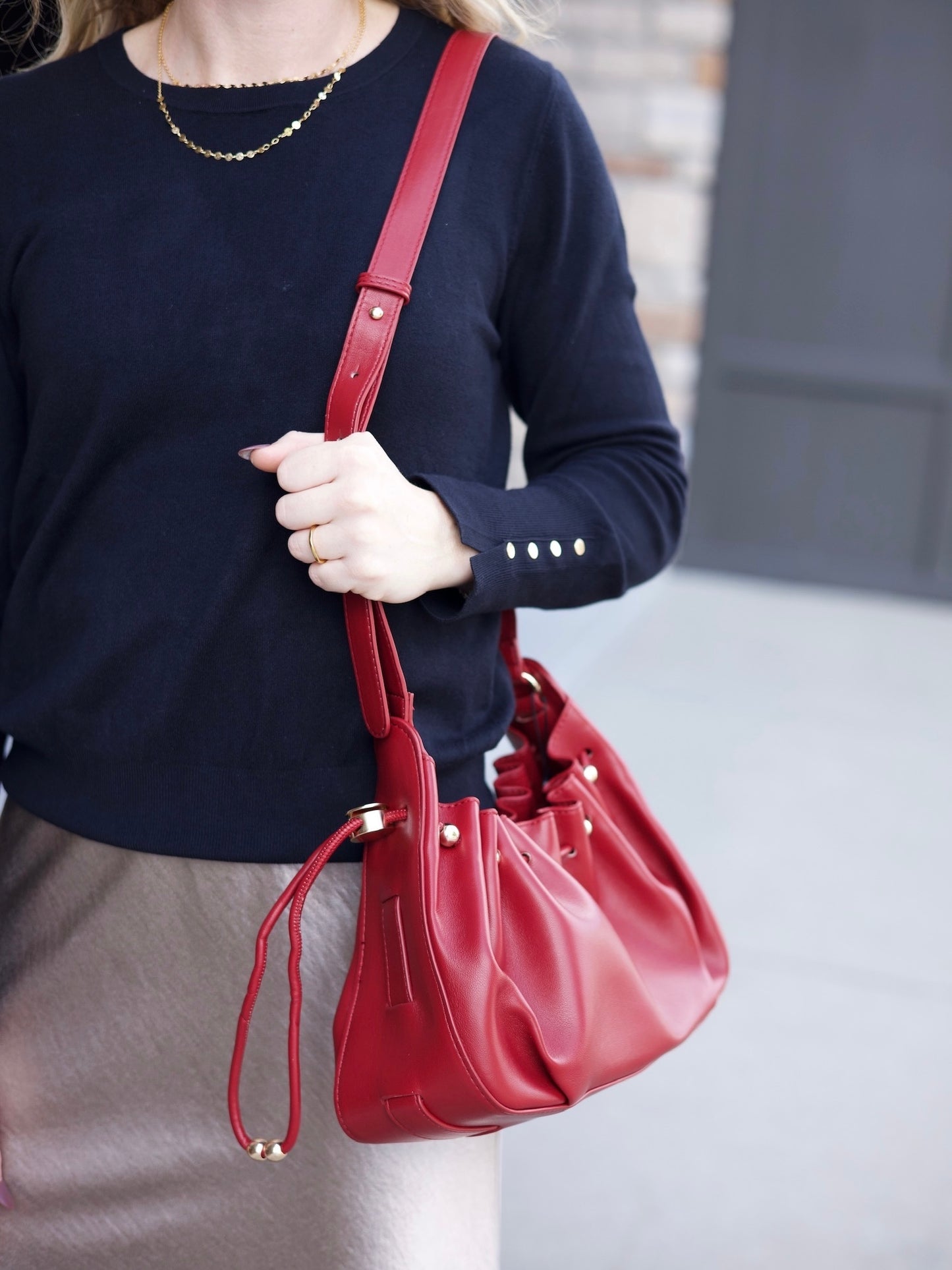 Cinch Bag - Burgundy