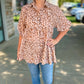Marvelously Mauve Tunic Button Blouse