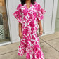 Soleil Dress - Pink Gordes