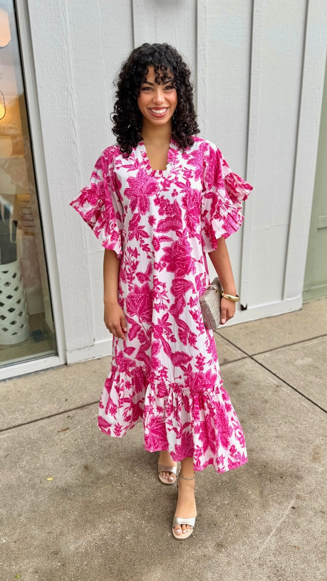 Soleil Dress - Pink Gordes