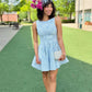 Katie Tweed Dress - Blue