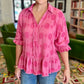 Pretty in Pink Polka Dot Top - Rose