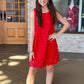 Clara Cherry Red Dotty Dress