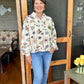 ECRU FLORAL PULLOVER