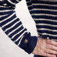 Hamptons Stripe Sweater - Navy