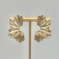 Gold Fanned Earrings