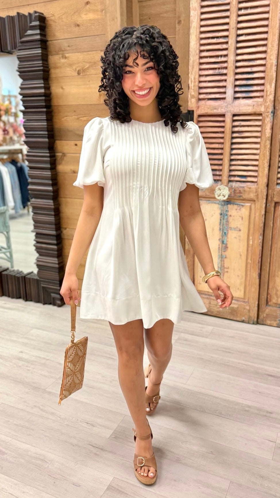 Laney Mini Dress - White