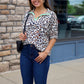 Lydia Wild Leopard Colorful Blouse