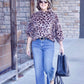 Ivy Jane Leopard Fur Popover