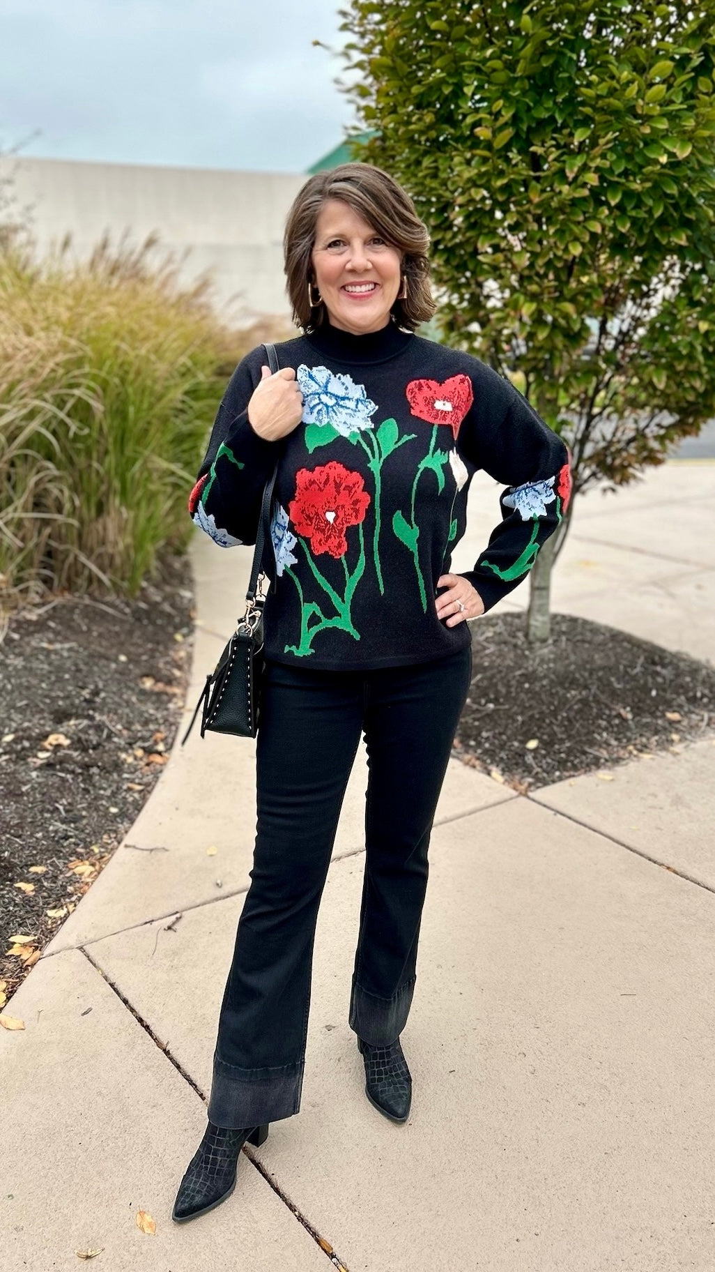 Janey Mock Neck Sweater