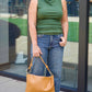 Michael Stars Coco Ruched Boat Neck Tank - Dark Matcha