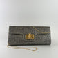 Bamboo Clutch Bag - Pewter