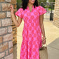 Uncle Frank Clip Daisy Dress - Pink