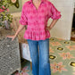 Pretty in Pink Polka Dot Top - Rose