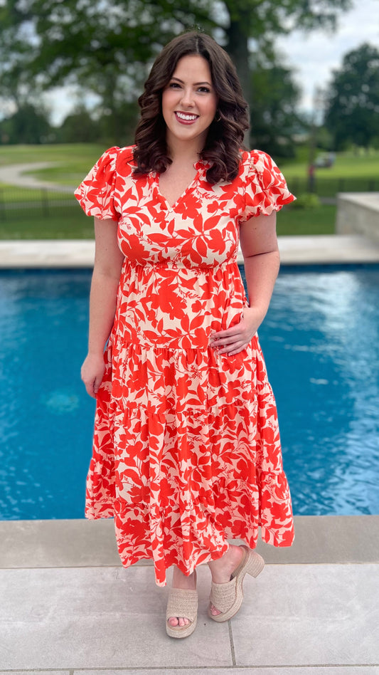 Darling Clementine Midi Dress