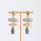 Sage Geometric Drop Earrings