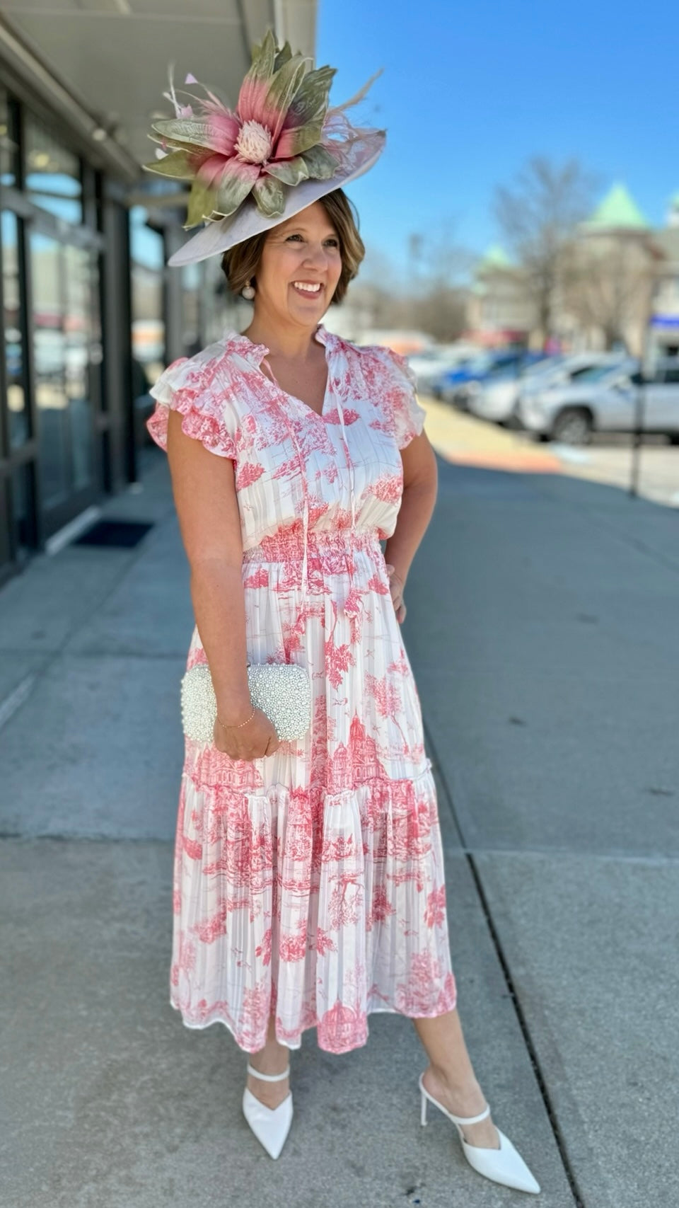 Countryside Midi Dress - Pink