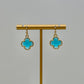 Clover Earrings - Turquoise