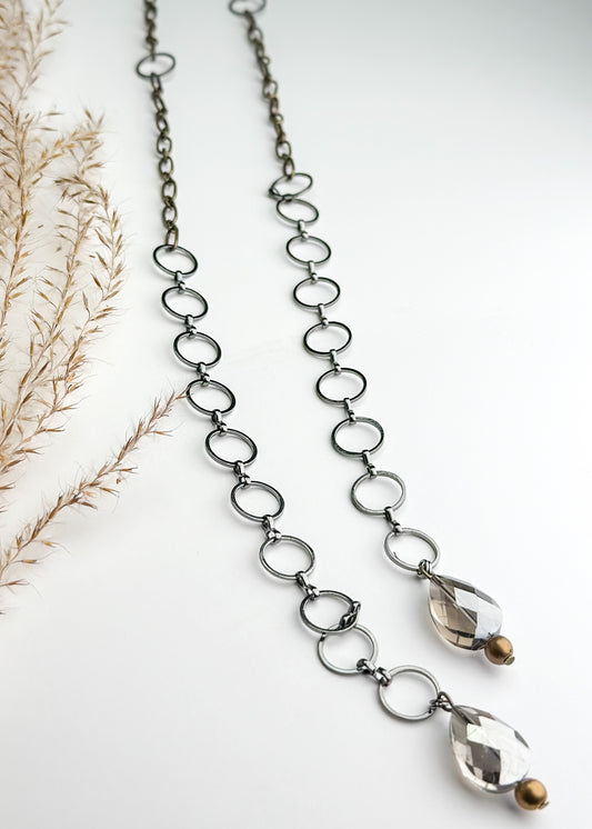 Bronze & Charcoal Bead Necklace