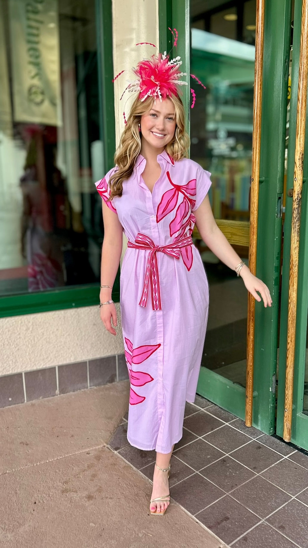 Paige Dress - Pink Elephant