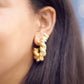 Coiled Gold Hoop Earrings