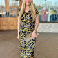 Black & Gold Horse Bit Dress