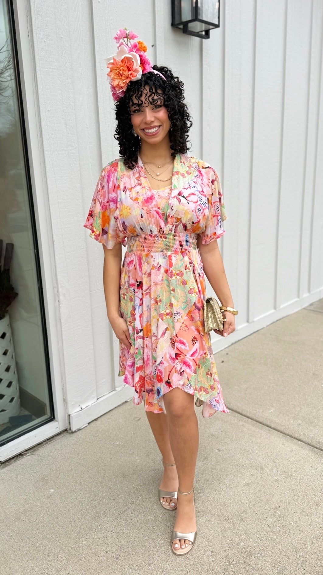 Tolani Diana Dress - Melon