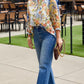 Monet Print Top - Blue Mix