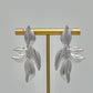 Small Silver Leaf Earrings