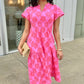 Uncle Frank Clip Daisy Dress - Pink