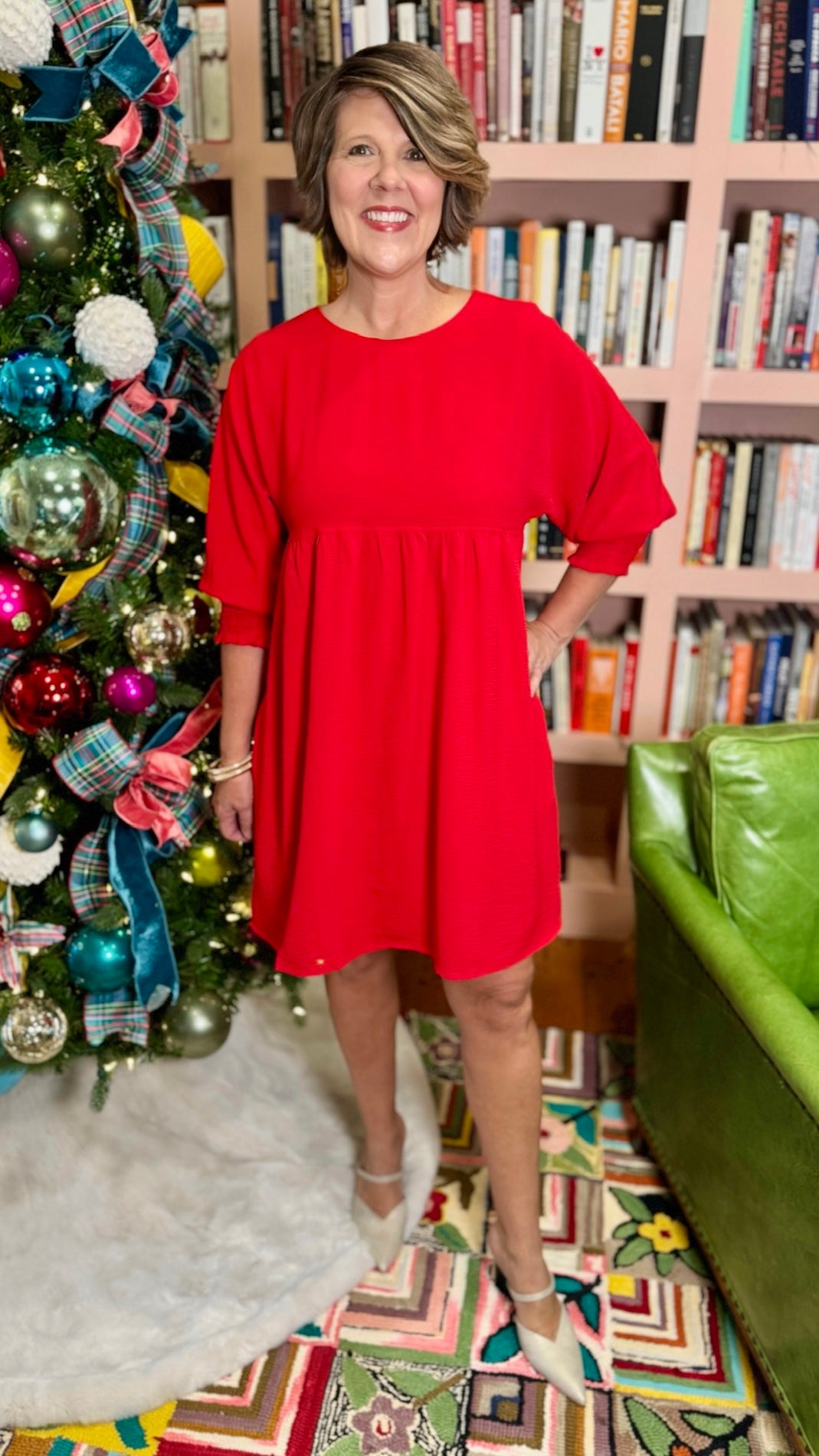 Ivy Jane Red Babydoll Dress Tunie's Boutique Ivy Jane Red Babydoll Dress Tunie's Boutique