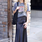 Sierra Satin Long Skirt - Black