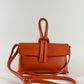 Loop Wristlet Leather Bag - Orange